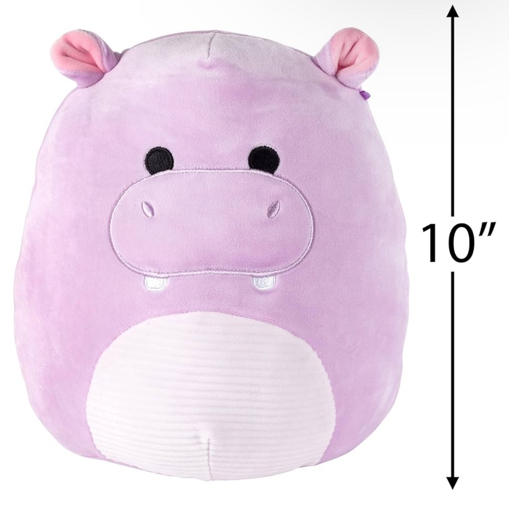 NEW! Two Squishmallows 10" Hannah & Harrison The Hippos 2-Pack Plush Collectible - Picture 2 of 12